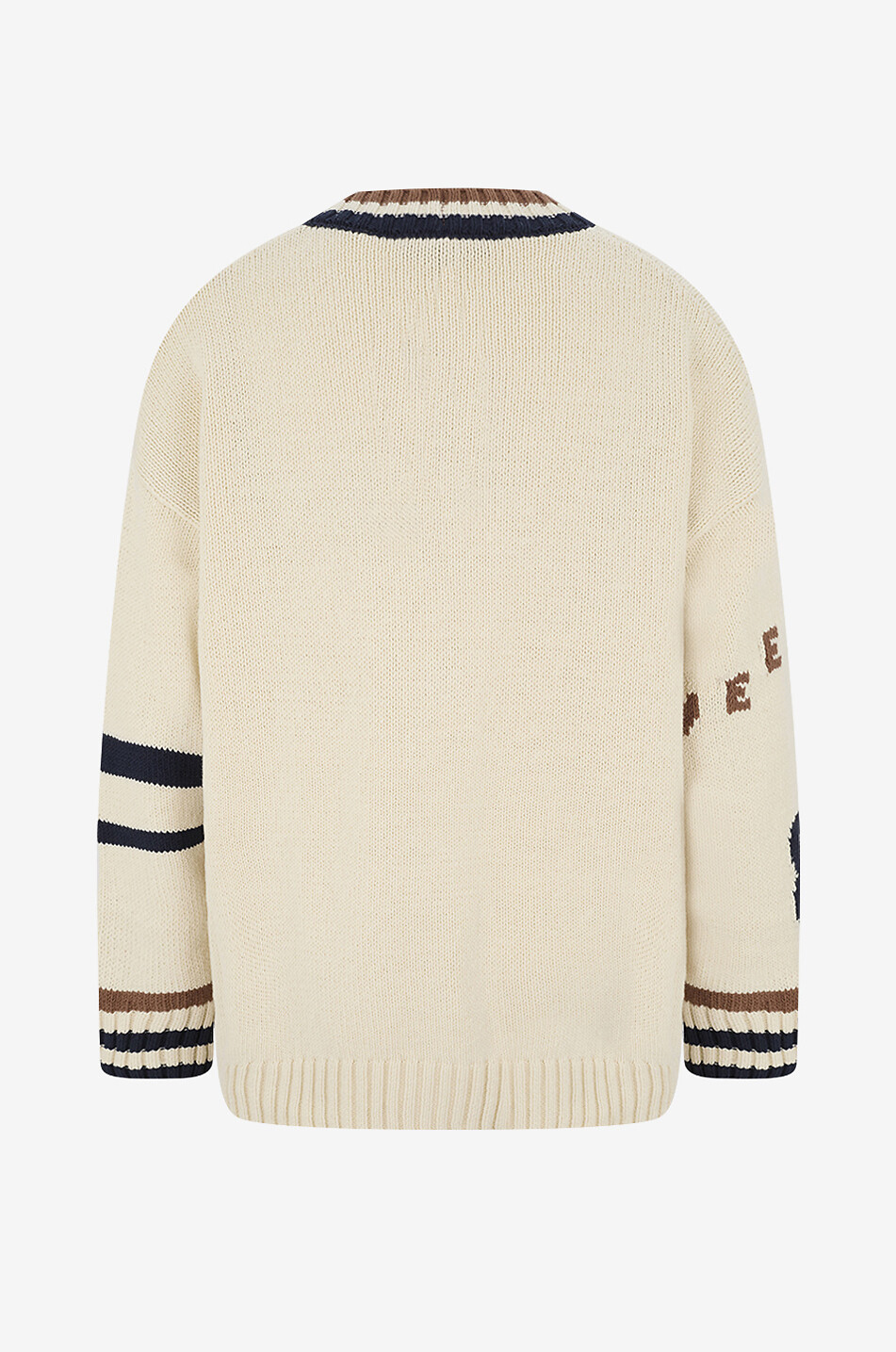 WEEKEND MAX MARA Cardigan jacquard à col V en coton Blasone Femme NOIR 2