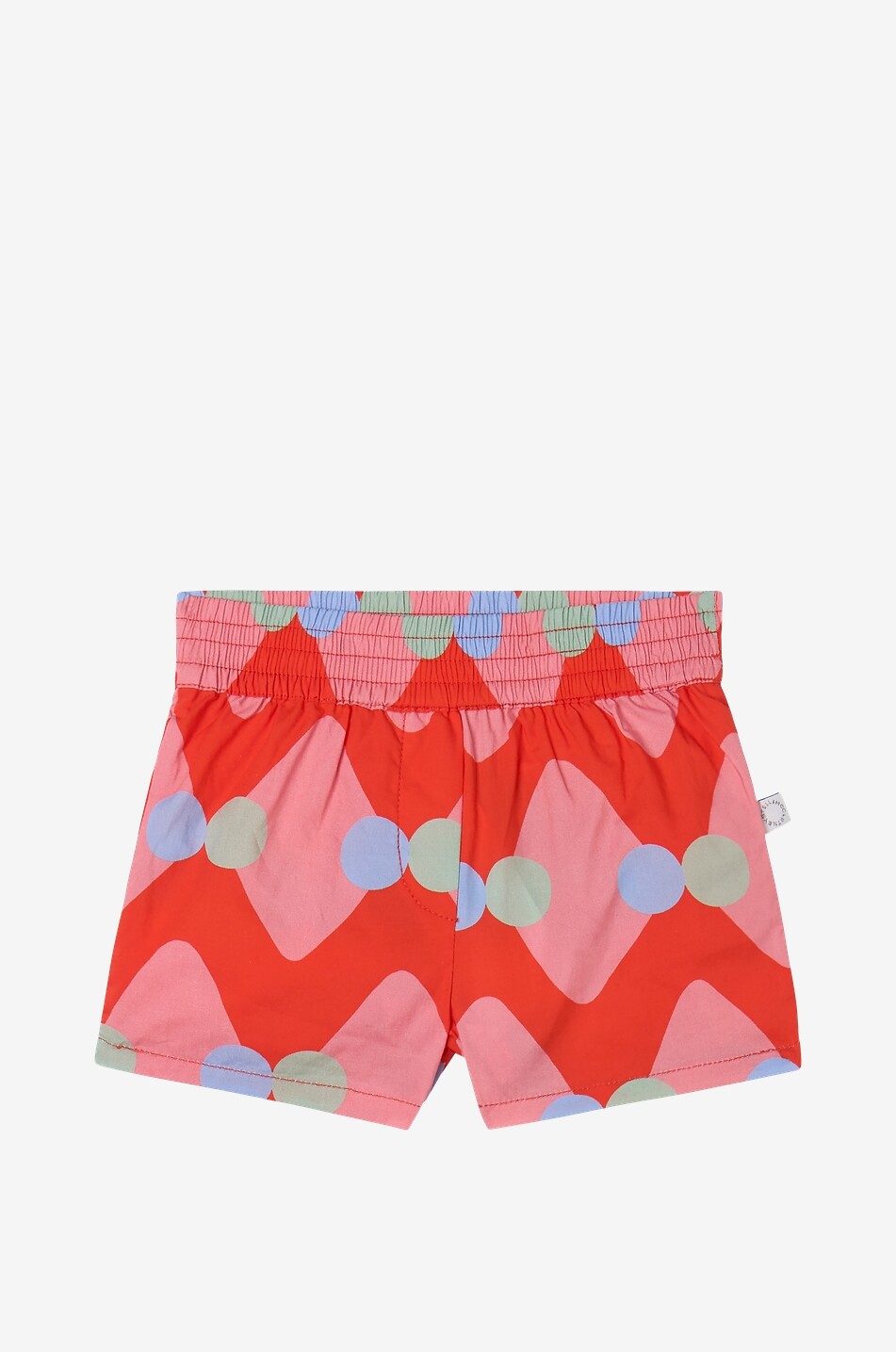 Zigzag & Dots printed cotton baby bermuda shorts