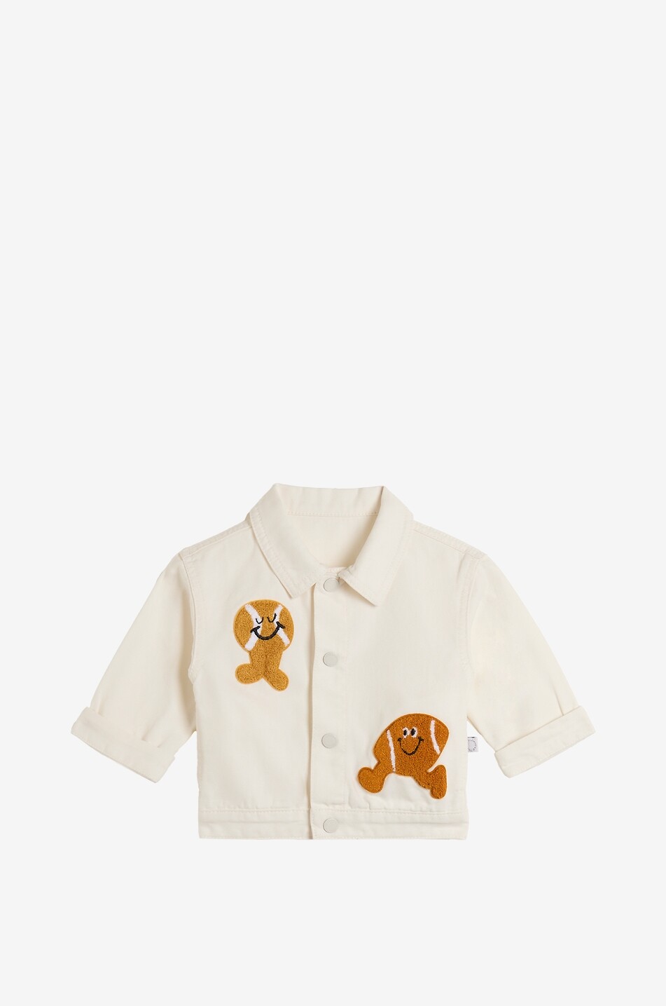 STELLA McCARTNEY KIDS Chemise à manches longues en coton bébé Ball Sports Bébé BLANC CASSE 1