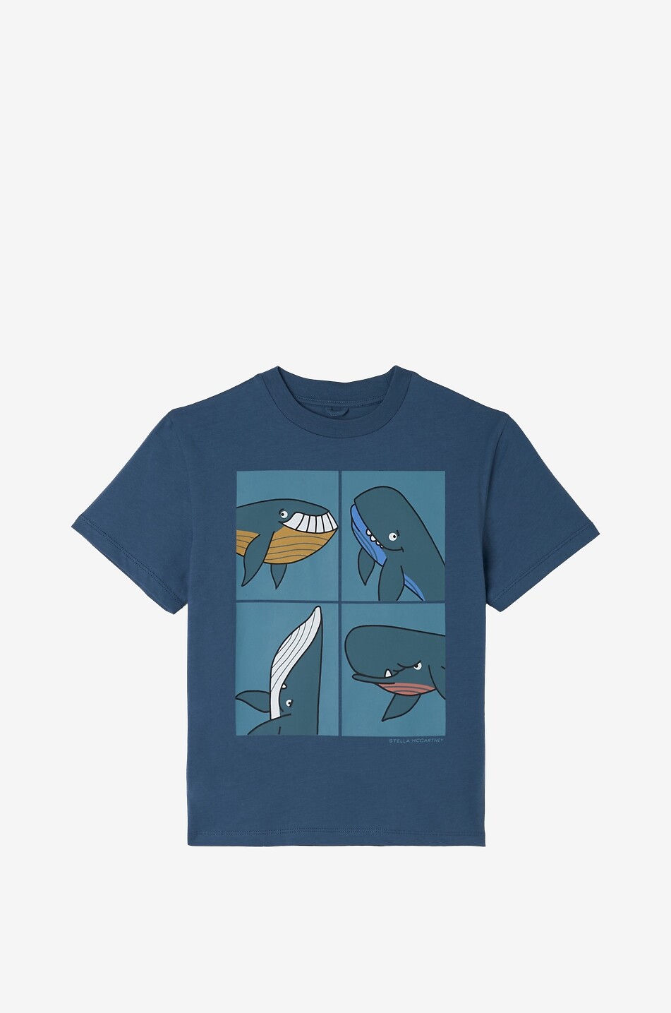 STELLA McCARTNEY KID Kurzarm-T-Shirt für Jungen Whales Junge BLAU 1