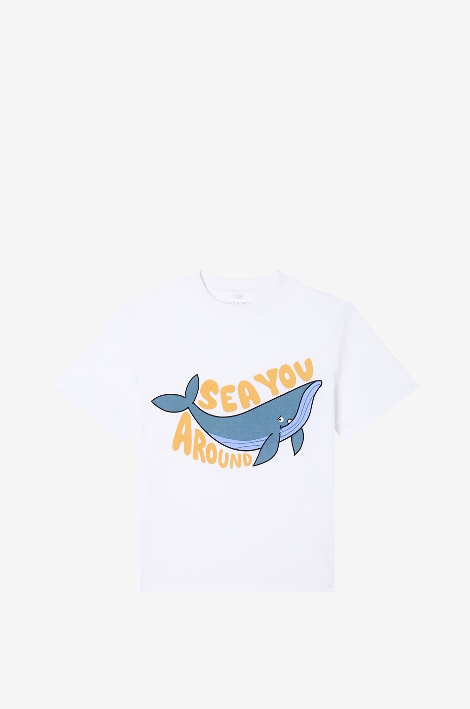 STELLA McCARTNEY KID Whale Sea You Around boys' short-sleeved T-shirt Boy WHITE 1