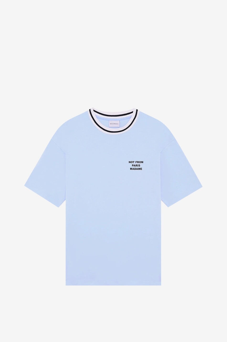 DROLE DE MONSIEUR Le T-Shirt Slogan Sport T-shirt round neck cotton jersey Men LIGHT BLUE 1