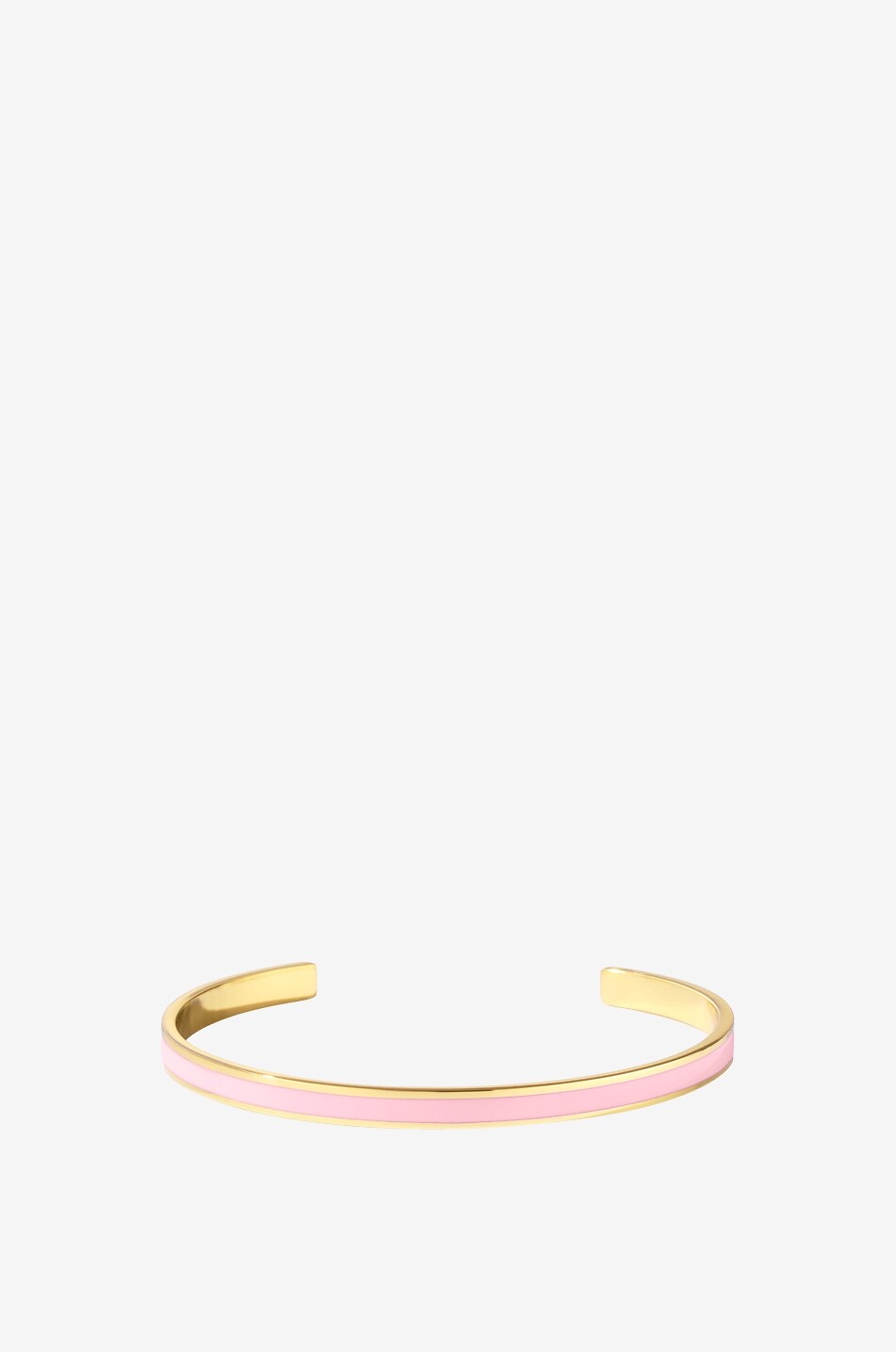 BANGLE UP Goldener emaillierter Armreif Bangle Rose Coton - 44mm Damen ROSA 1