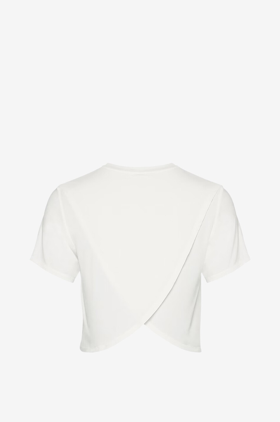 ERES T-shirt raccourci à dos croisé Solo Femme BLANC CASSE 2