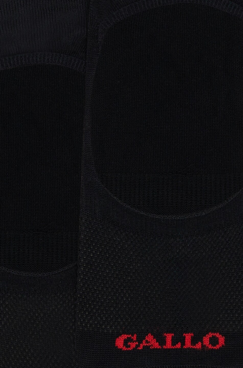 GALLO Chaussettes invisibles en coton motif logo Homme NOIR 2