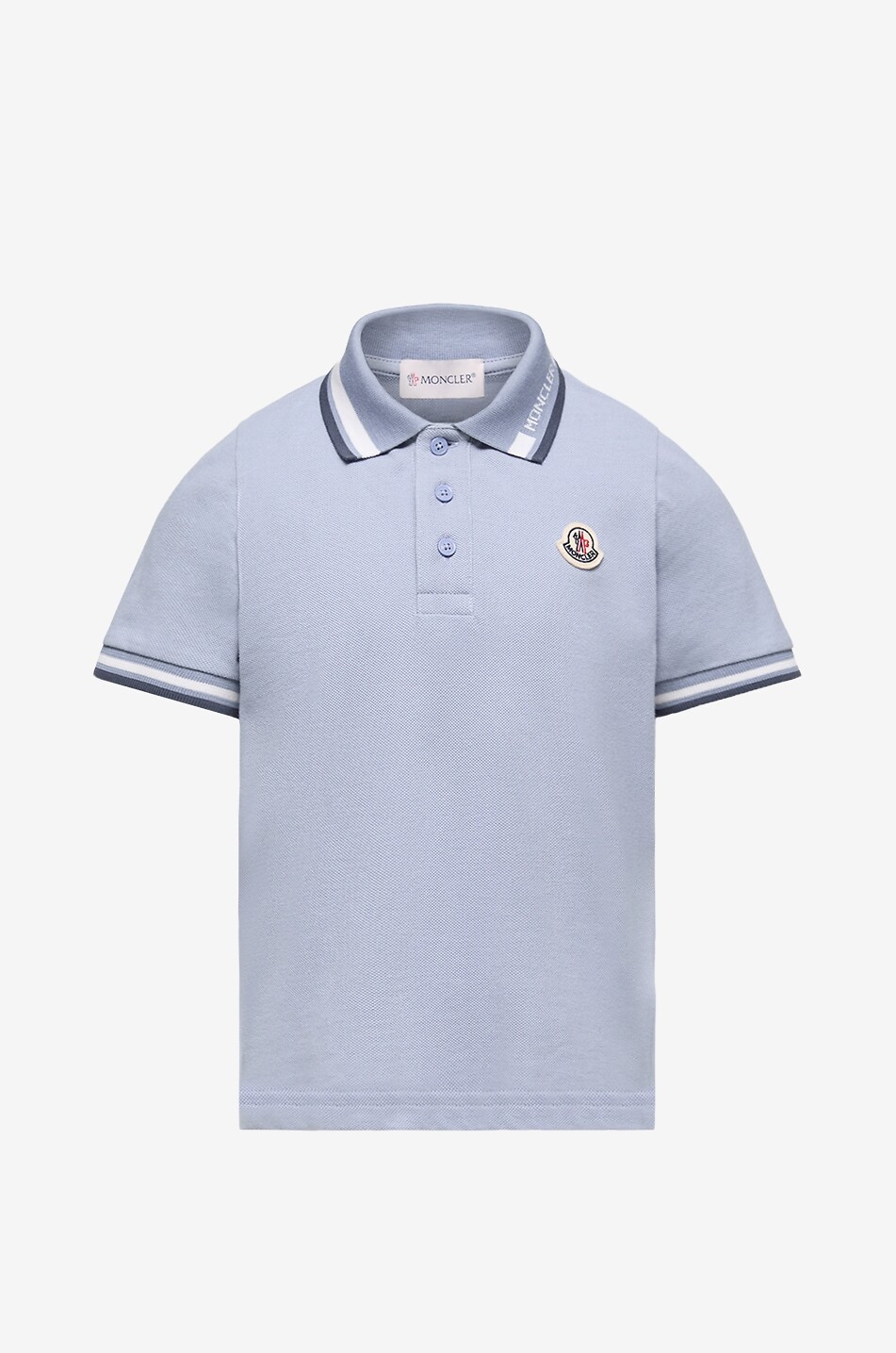 Polo garçon en coton à logo brodé