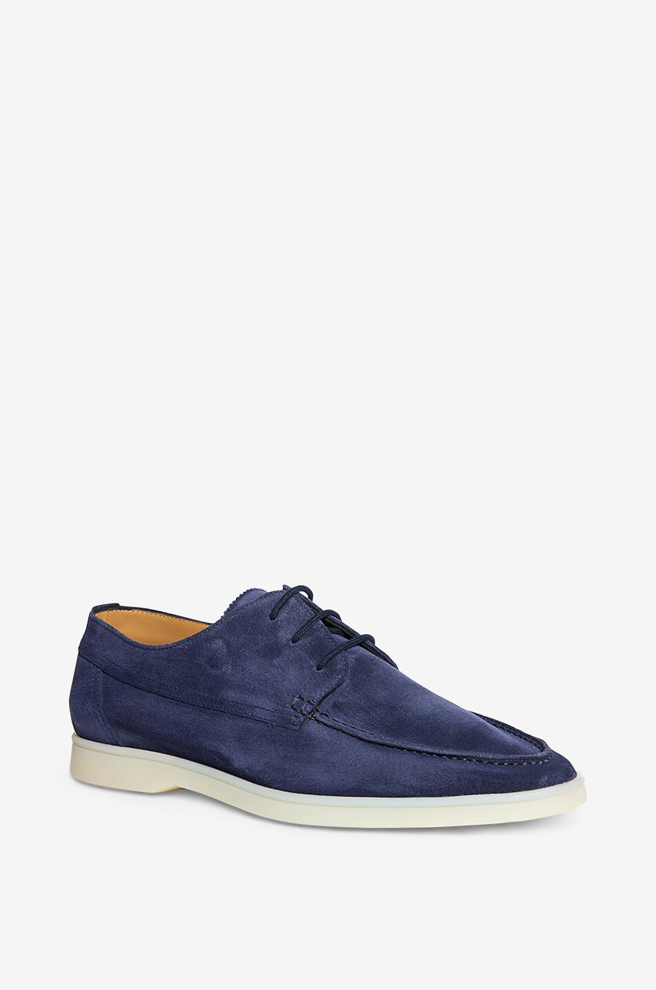 Boat Loafer suede lace-up loafers