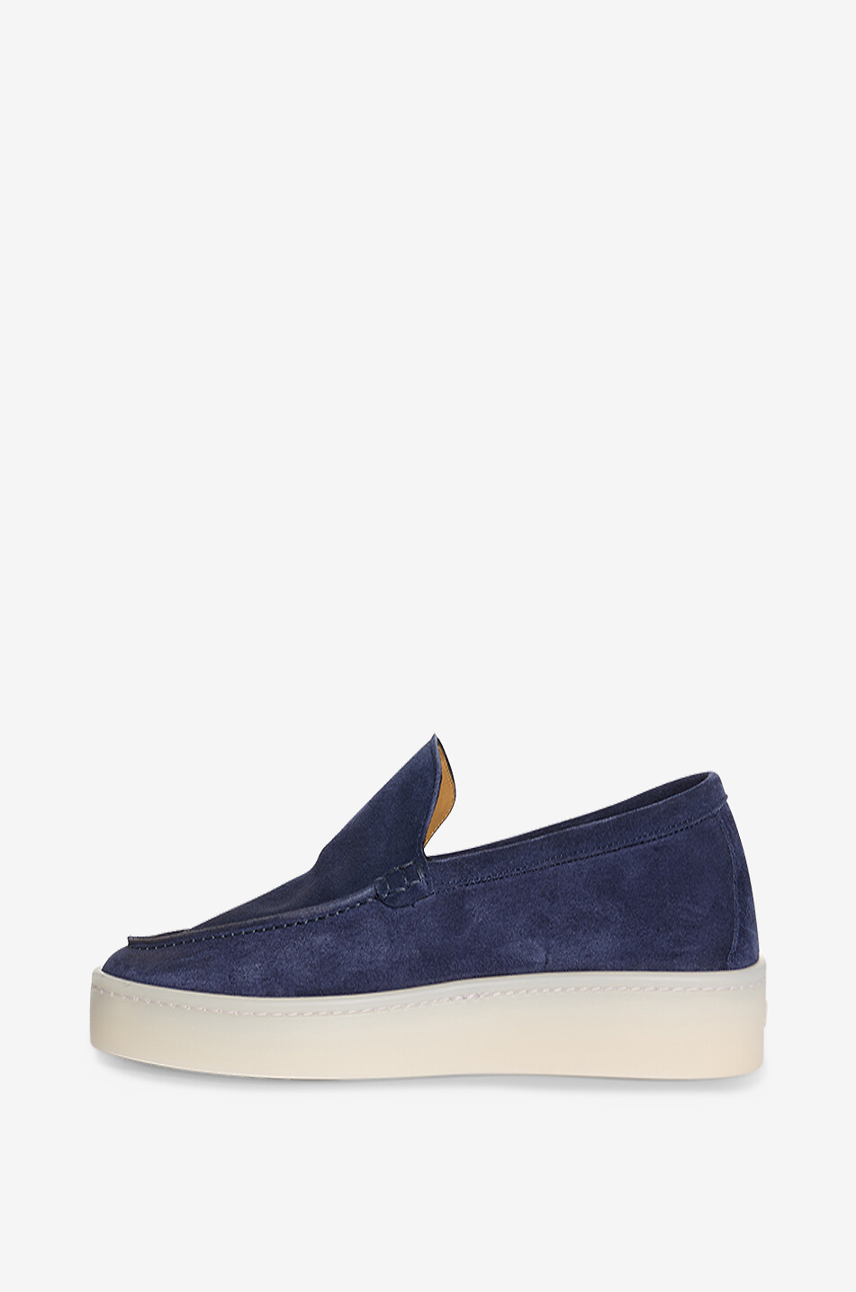 AURELIEN Urban suede loafers Men DARK BLUE 3