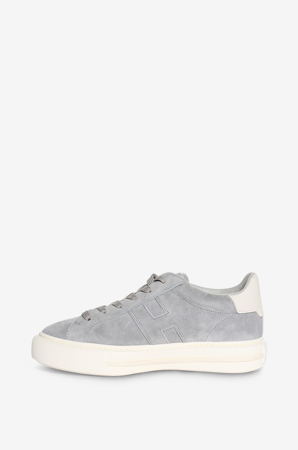 HOGAN Niedrige Schnür-Sneakers aus Wildleder Hogan Rebel Herren MITTELGRAU 3
