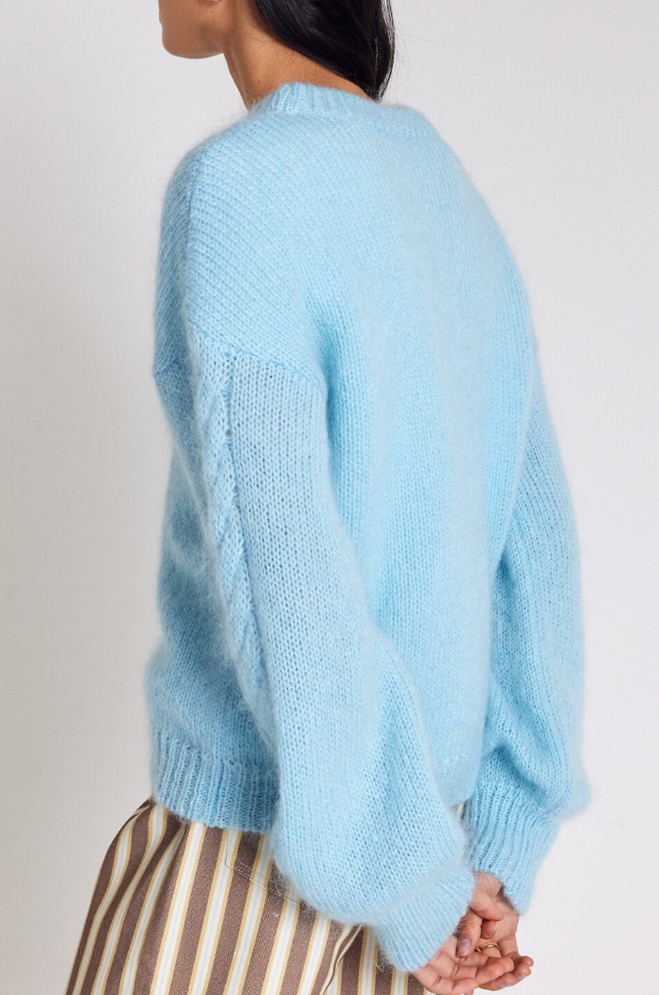 BALZAC PARIS Pullover aus Mohair-Mix mit Zopfdetail Arthur Damen HELLBLAU 4