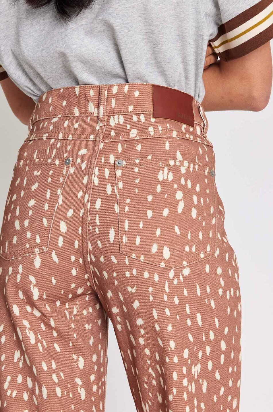 BALZAC PARIS Jean droit en coton biologique Zach Femme MARRON 4