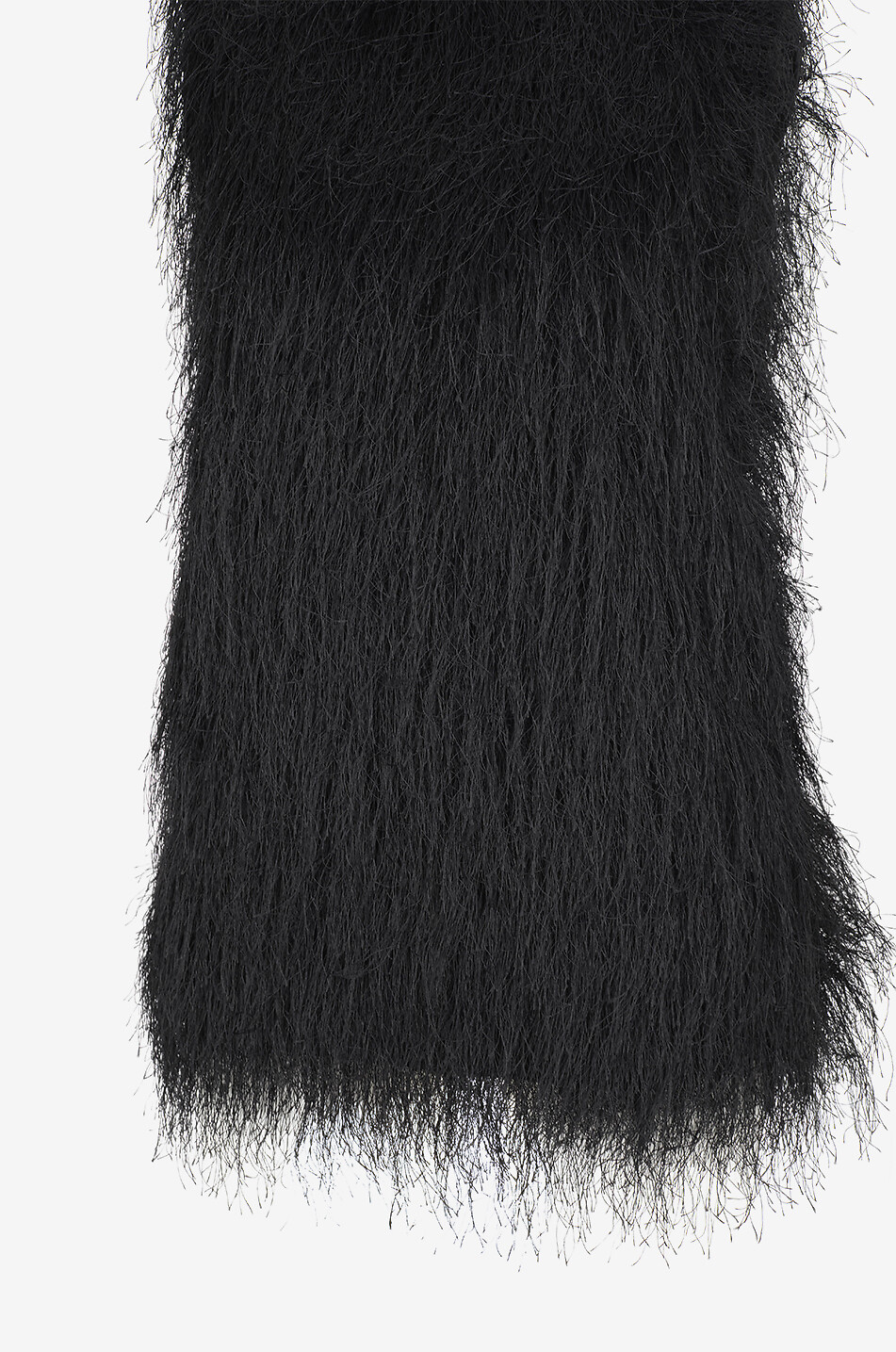 LOULOU DE SAISON Yasmin fringed sleeveless top Women BLACK 3