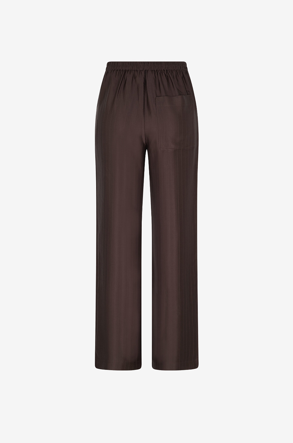 LOULOU DE SAISON Kadala fluid striped jacquard wide-leg trousers Women BROWN 2