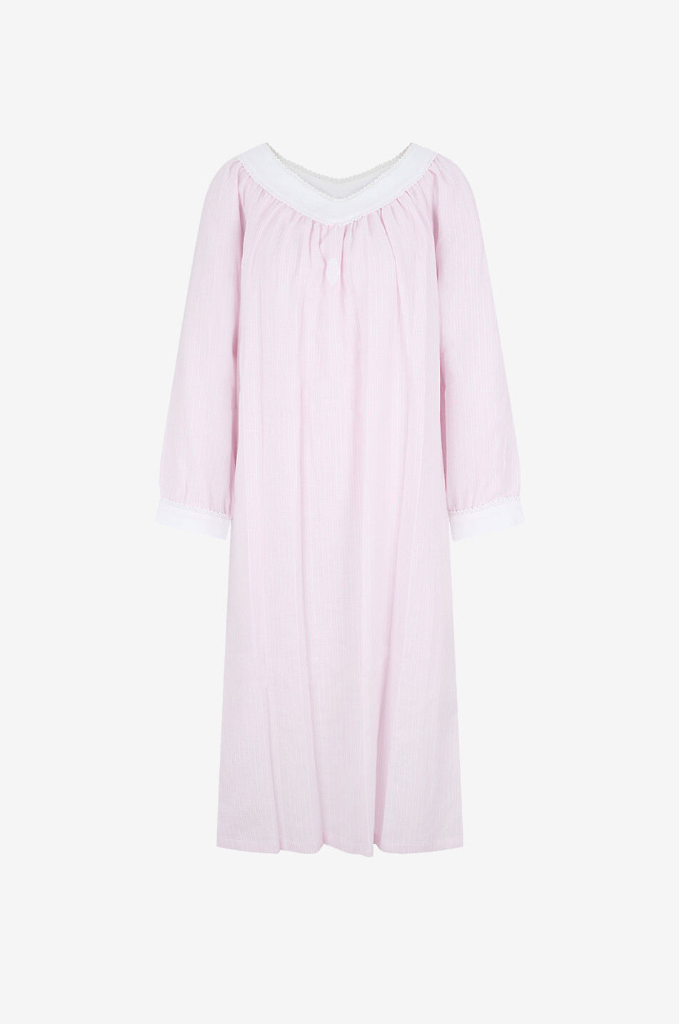 CELESTINE Ellie flannel and guipure night shirt Women PINK 1