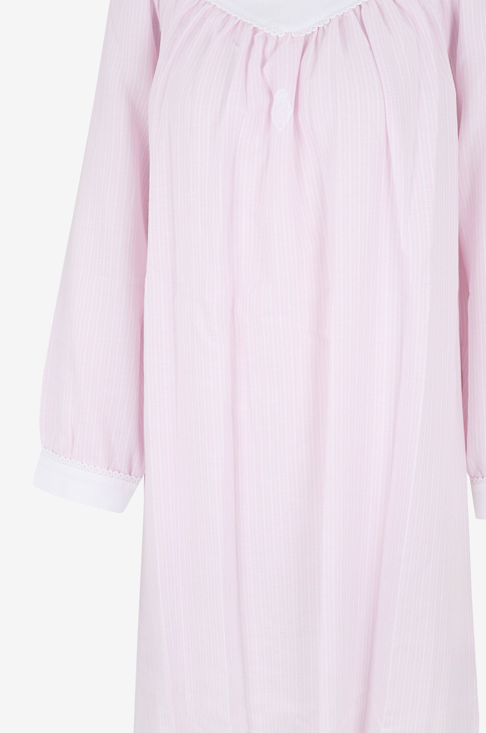 CELESTINE Ellie flannel and guipure night shirt Women PINK 3