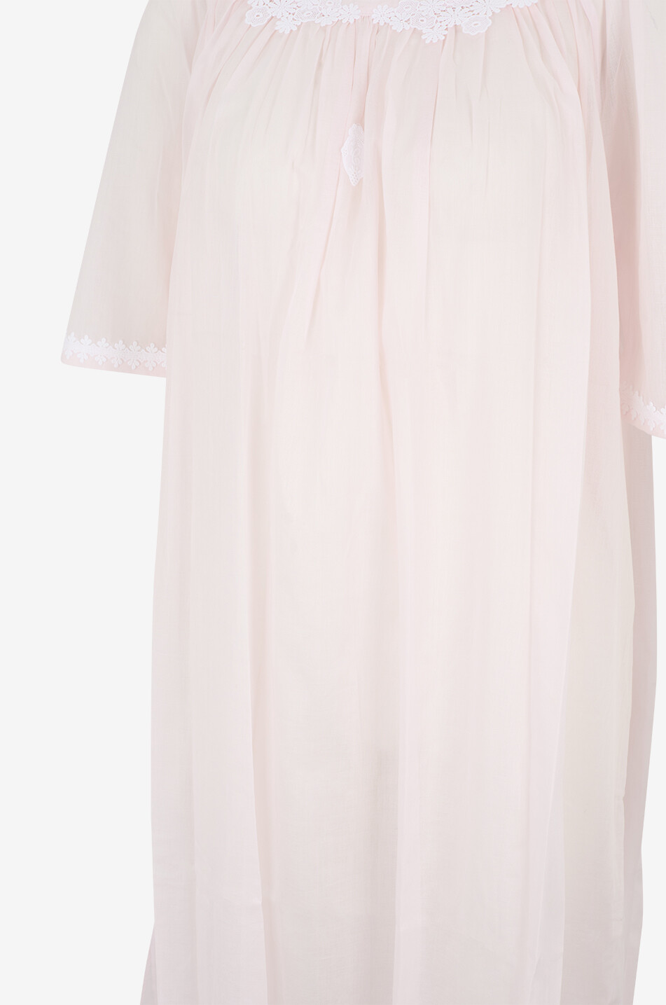 CELESTINE Chemise de nuit à col bateau en coton Marcella Femme ROSE 3