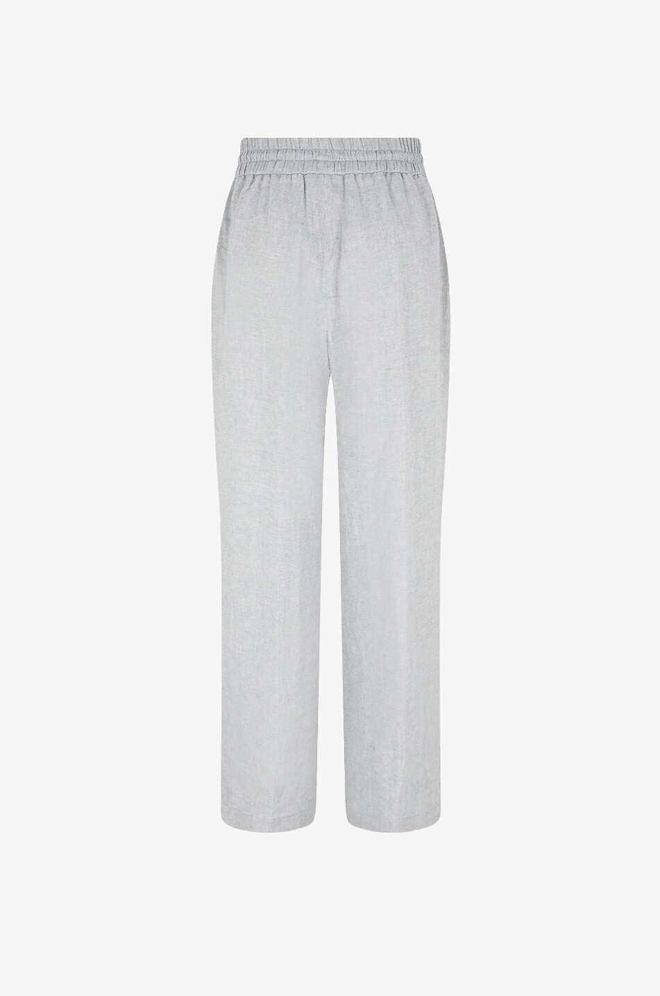 PANICALE Pantalon large en lin et lurex Femme BLEU CLAIR 2