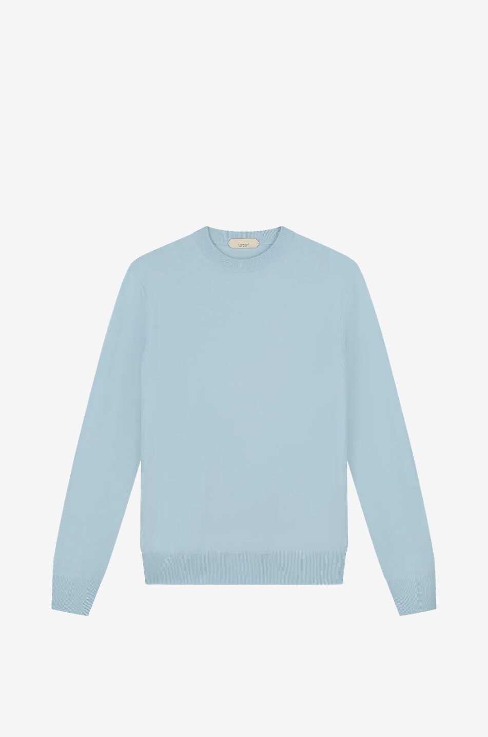AURELIEN City Crew merino wool crewneck jumper Men LIGHT BLUE 1