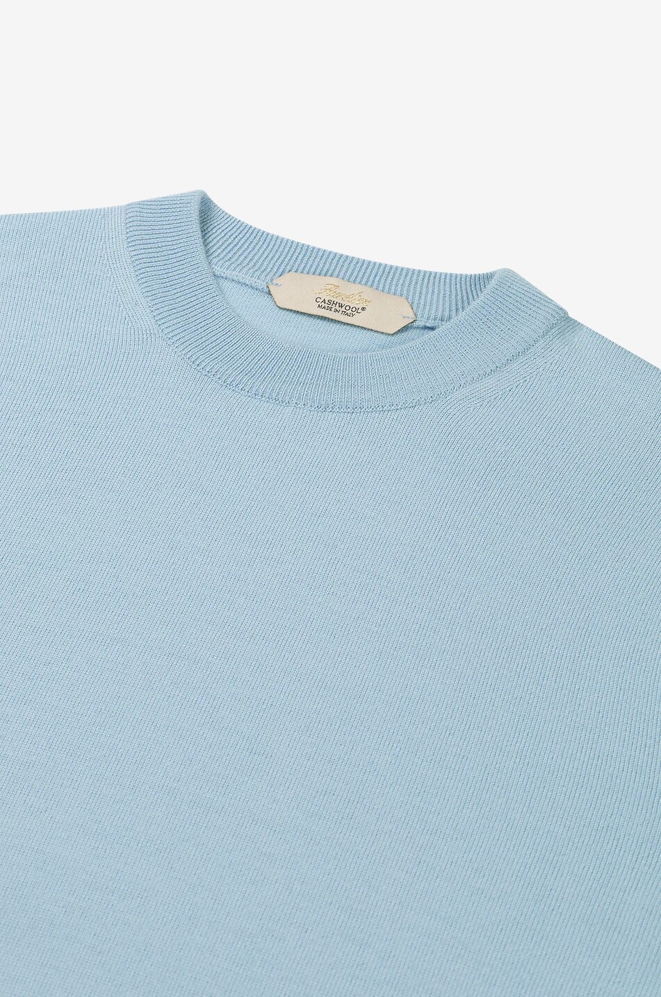 AURELIEN City Crew merino wool crewneck jumper Men LIGHT BLUE 2