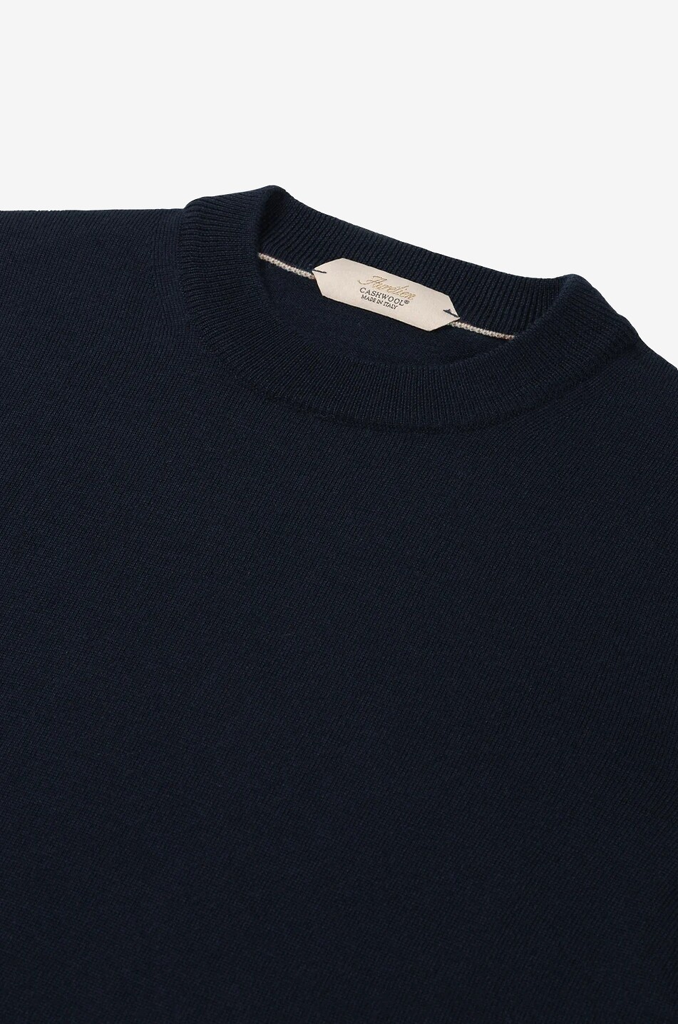 AURELIEN Kurzarm-Pullover aus Cashwool-Wolle Herren DUNKELBLAU 2