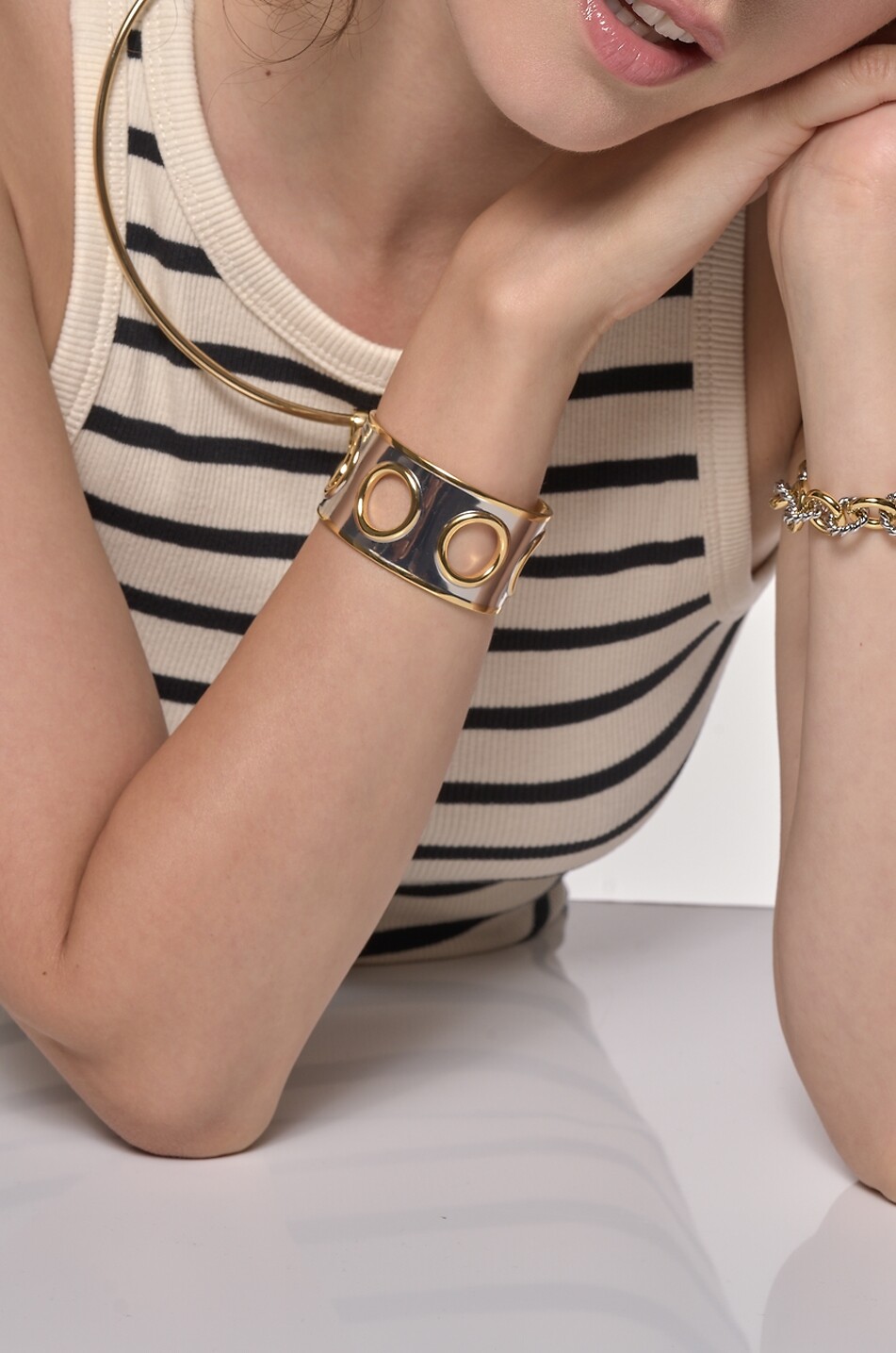 BANGLE UP Éole bracelet with bicolour links Women MULTI COLOURED 2