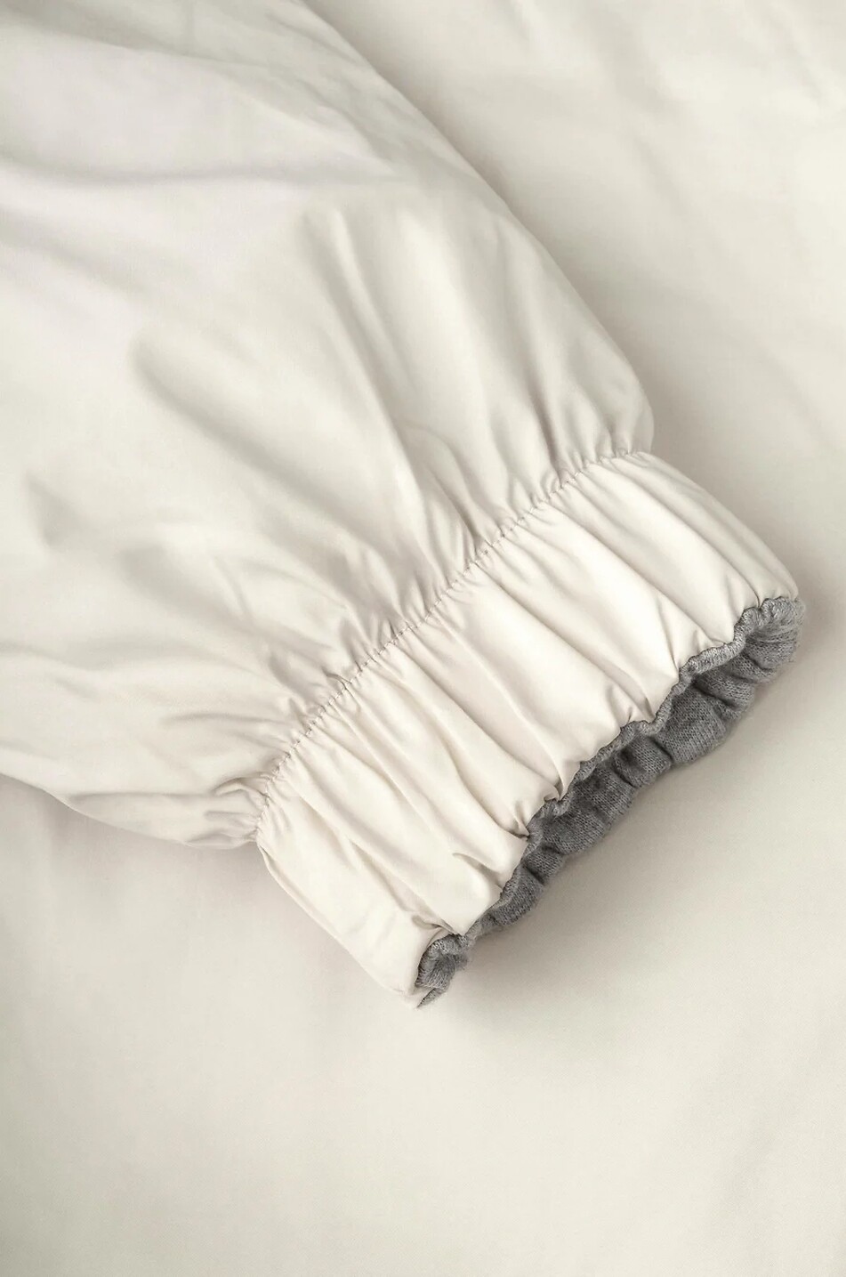 AURELIEN Resort zip-up bomber jacket Men EGGSHELL 5