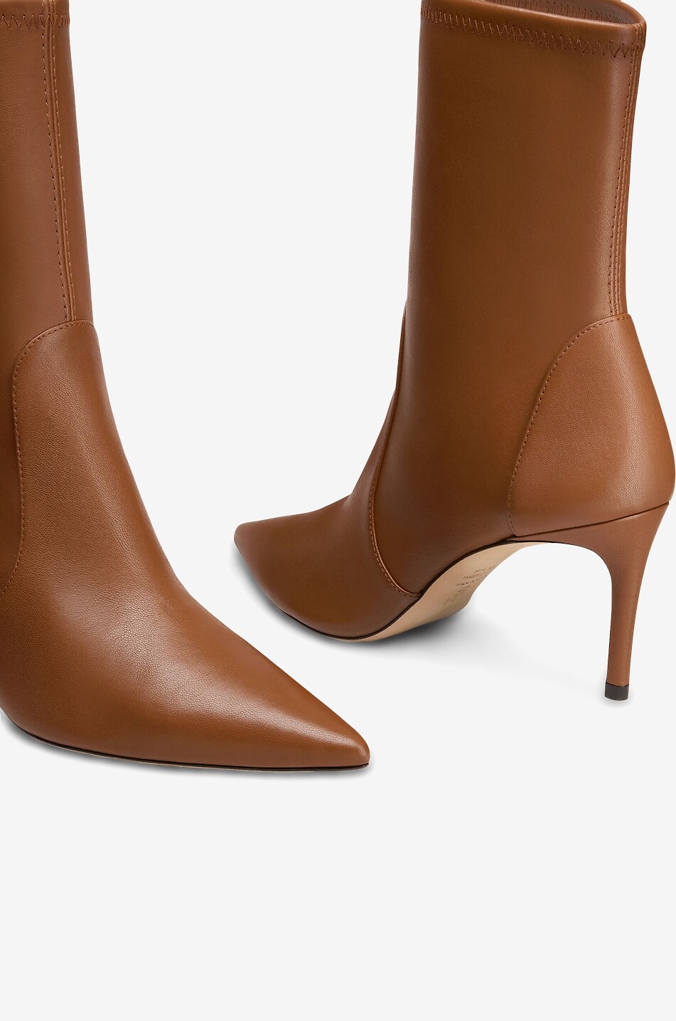 STUART WEITZMAN Absatzstiefeletten aus Glattleder Stuart Power 75 Damen BRAUN 4