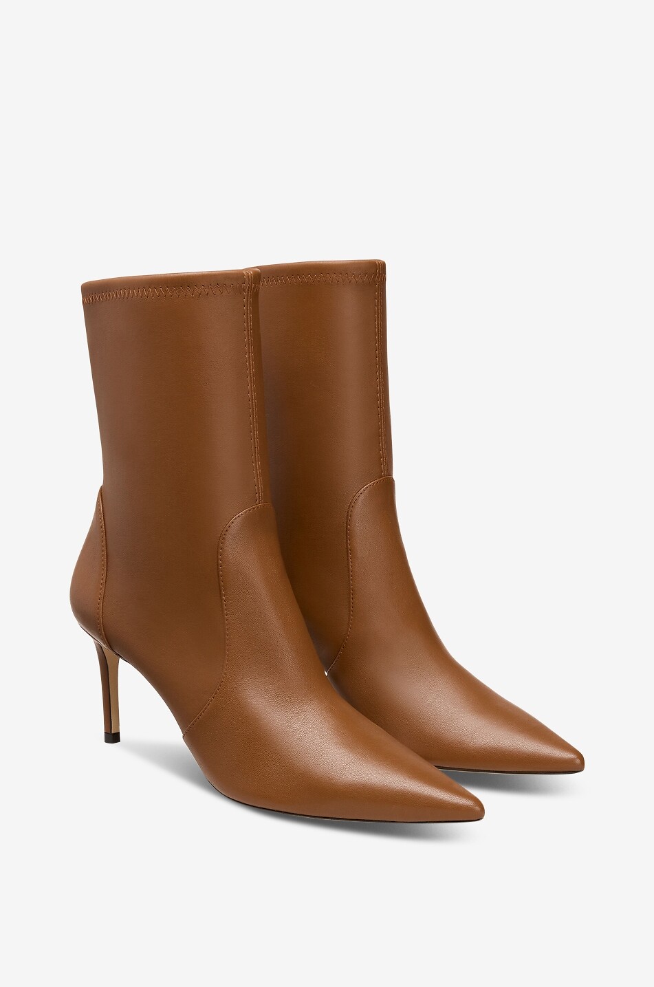 STUART WEITZMAN Absatzstiefeletten aus Glattleder Stuart Power 75 Damen BRAUN 2