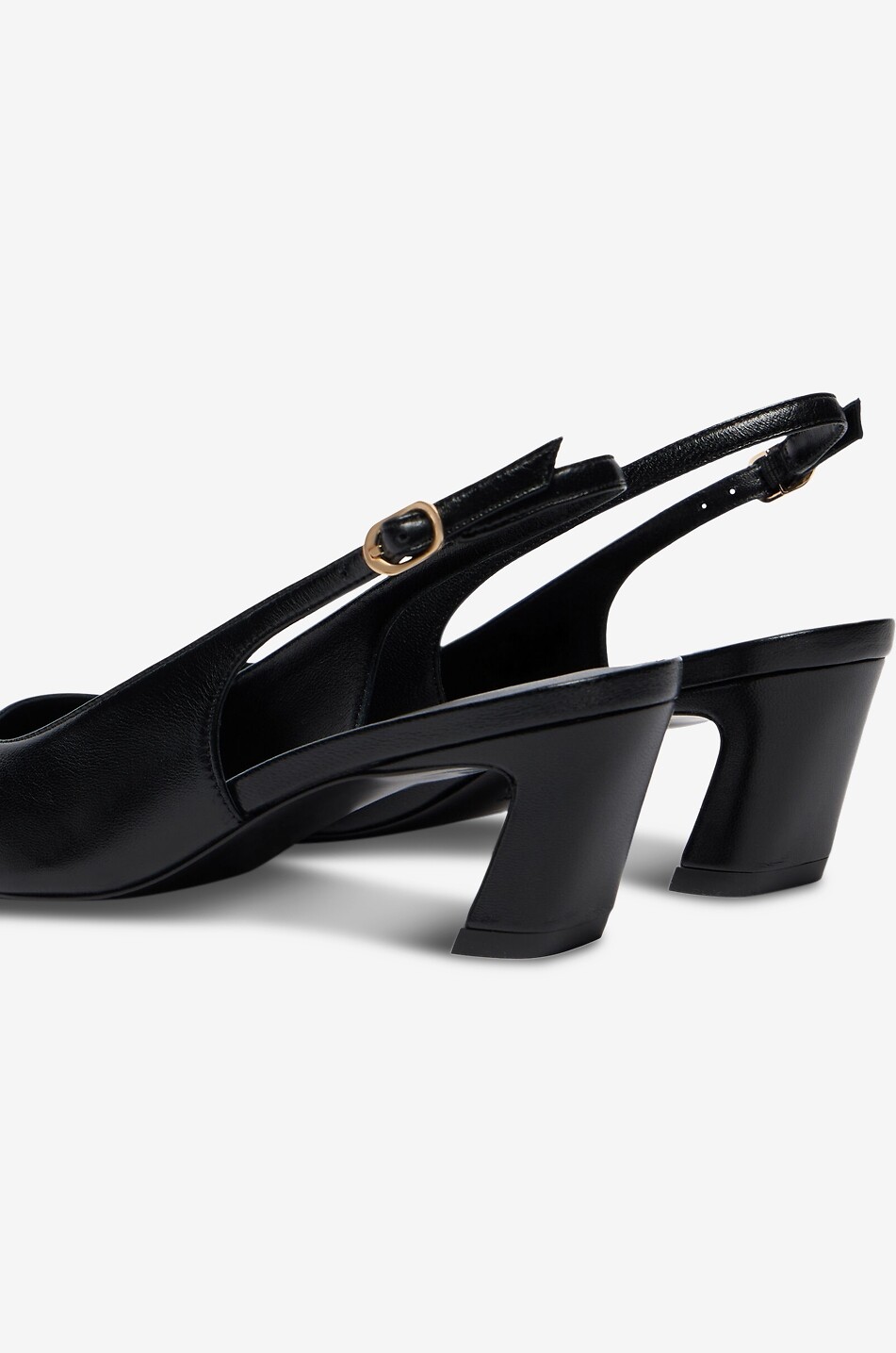 STUART WEITZMAN Stassi 50 smooth leather slingback pumps Women BLACK 5