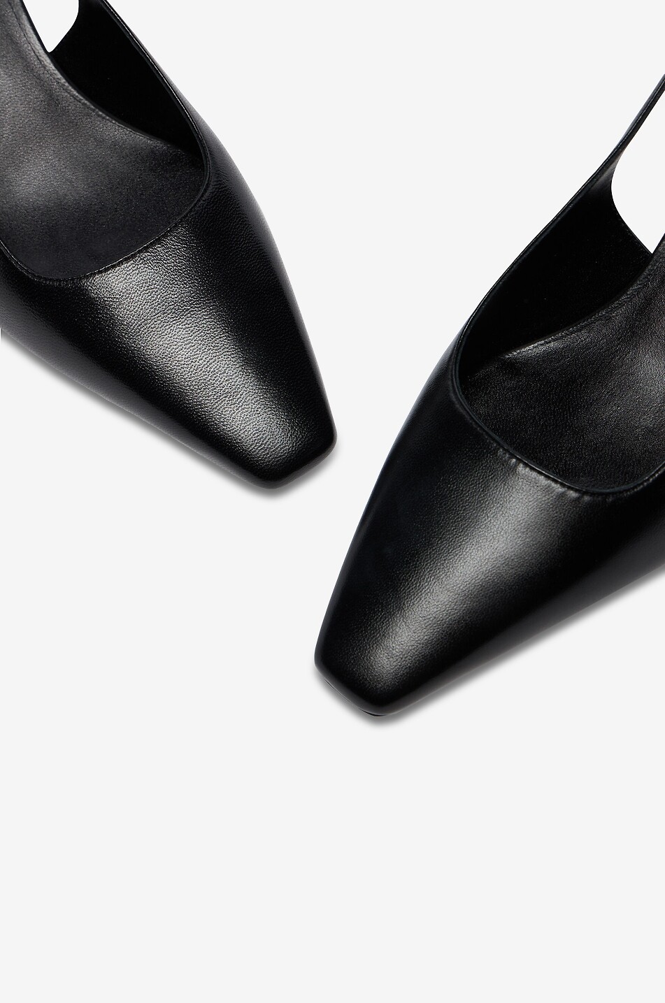 STUART WEITZMAN Stassi 50 smooth leather slingback pumps Women BLACK 6