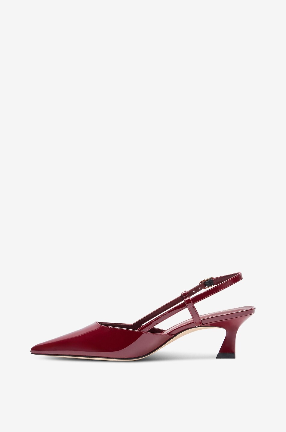 STUART WEITZMAN Vinnie 50 patent leather slingback pumps Women DARK RED 3