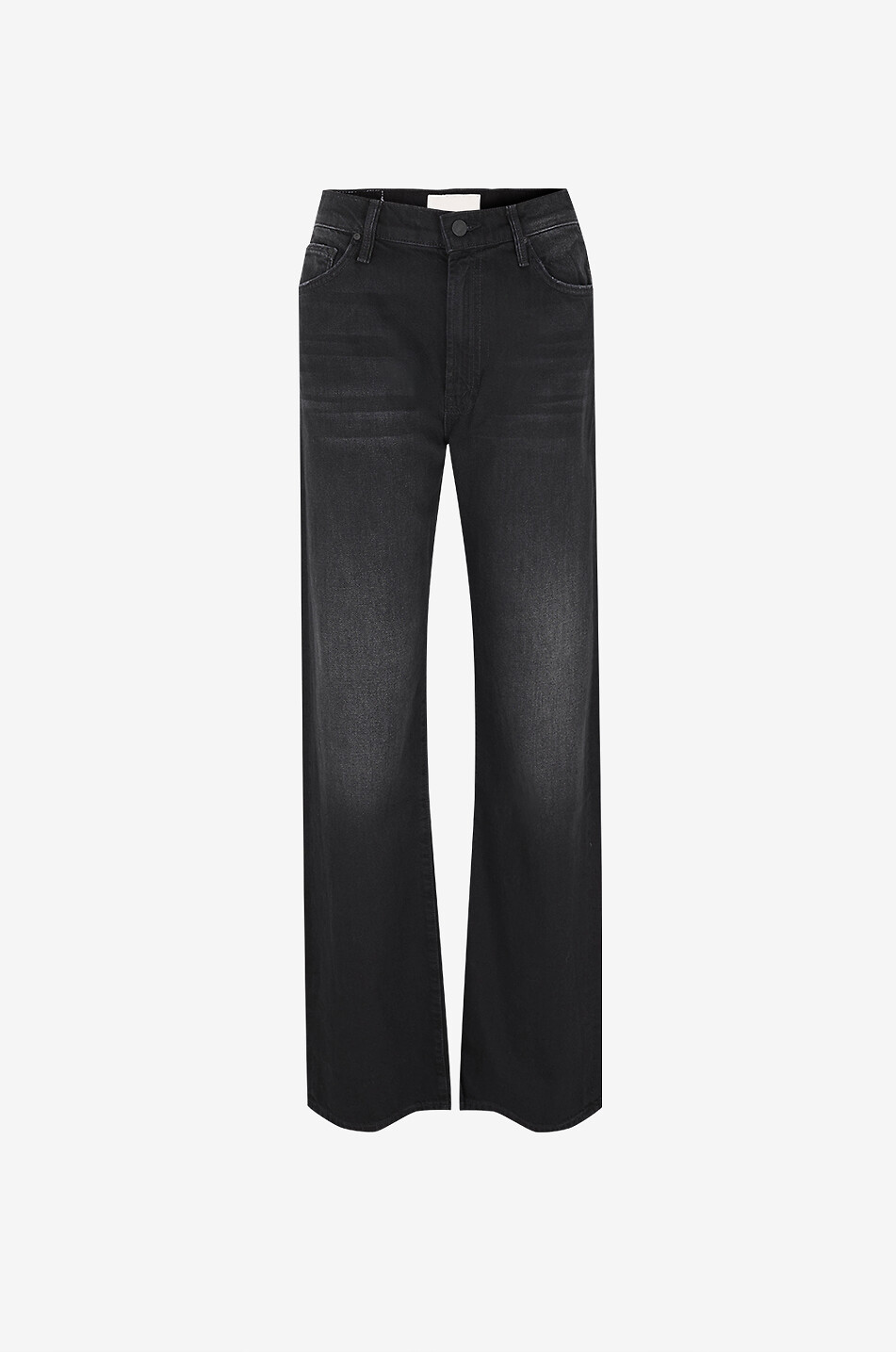 MOTHER The Dodger Sneak Black Magic cotton denim wide-leg jeans Women BLACK 1
