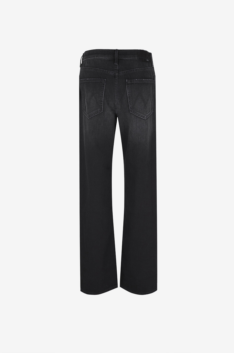 MOTHER The Dodger Sneak Black Magic cotton denim wide-leg jeans Women BLACK 2