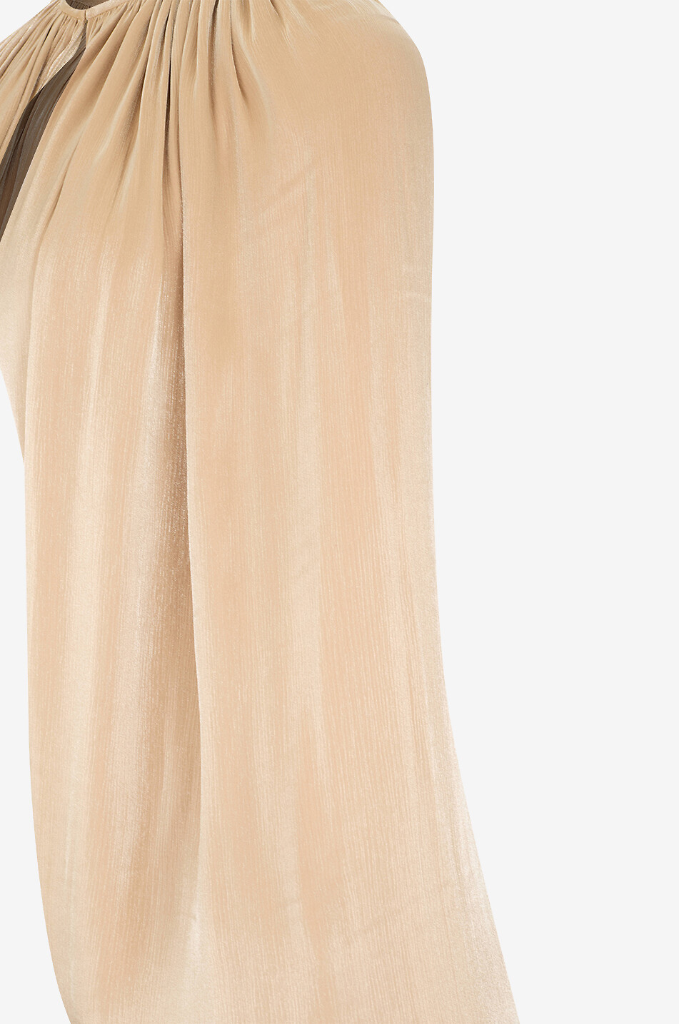 COSTARELLOS Boléro à manches bouffantes en georgette et lurex Sida Femme BEIGE 3