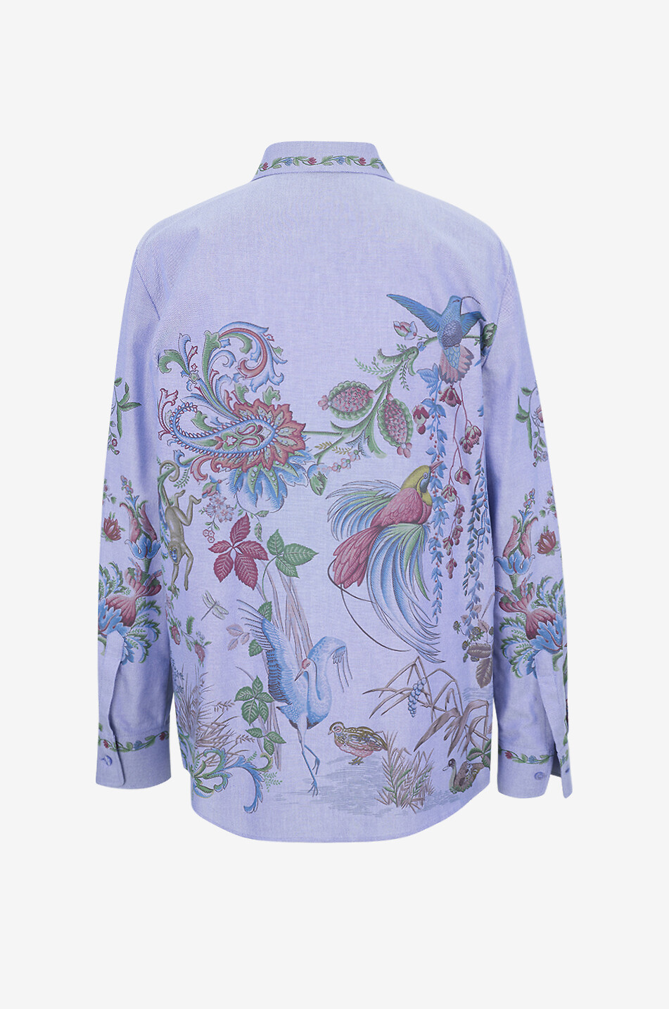ETRO Faune et Flore Placé oxford cotton boyfriend shirt Women MULTI COLOURED 2