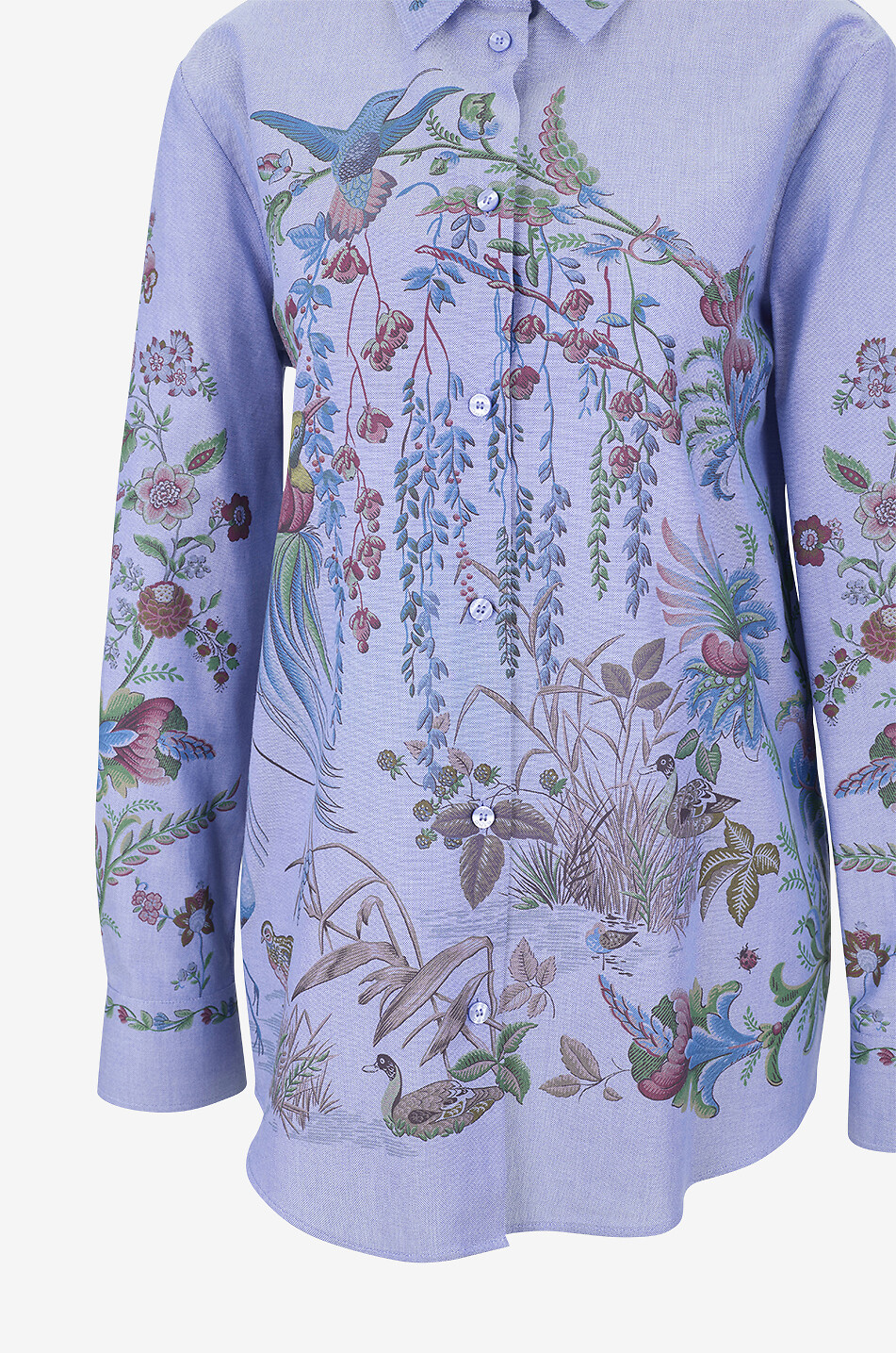 ETRO Faune et Flore Placé oxford cotton boyfriend shirt Women MULTI COLOURED 3