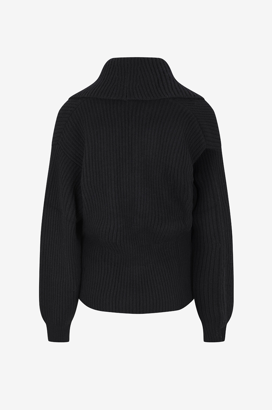 LISA YANG Alessandra cashmere peplum cardigan Women BLACK 2