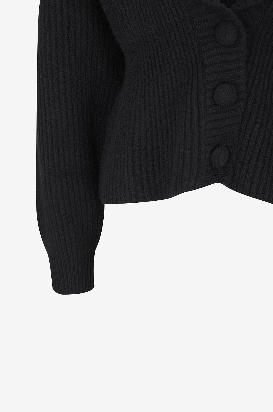 LISA YANG Alessandra cashmere peplum cardigan Women BLACK 3