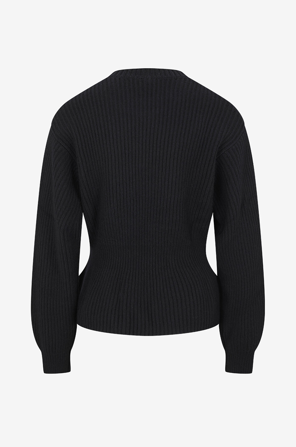 LISA YANG Gerippter Kaschmirpullover mit Schoss Miriella Damen SCHWARZ 2