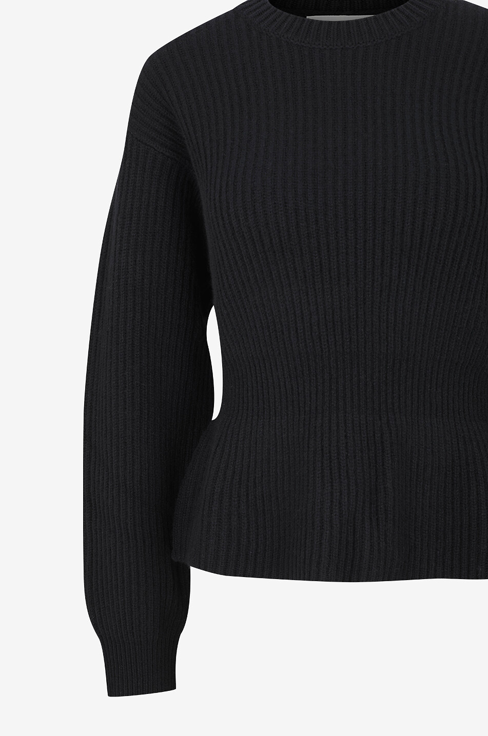 LISA YANG Gerippter Kaschmirpullover mit Schoss Miriella Damen SCHWARZ 3