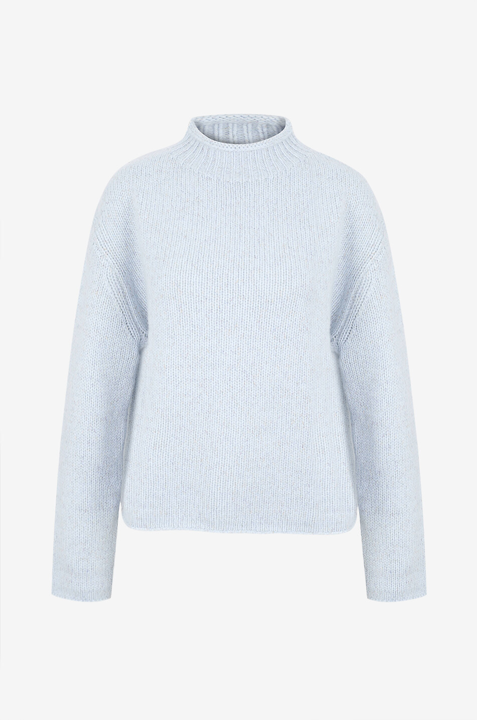 LISA YANG Nelsy mootled loose cashmere funnelneck jumper Women LIGHT BLUE 1