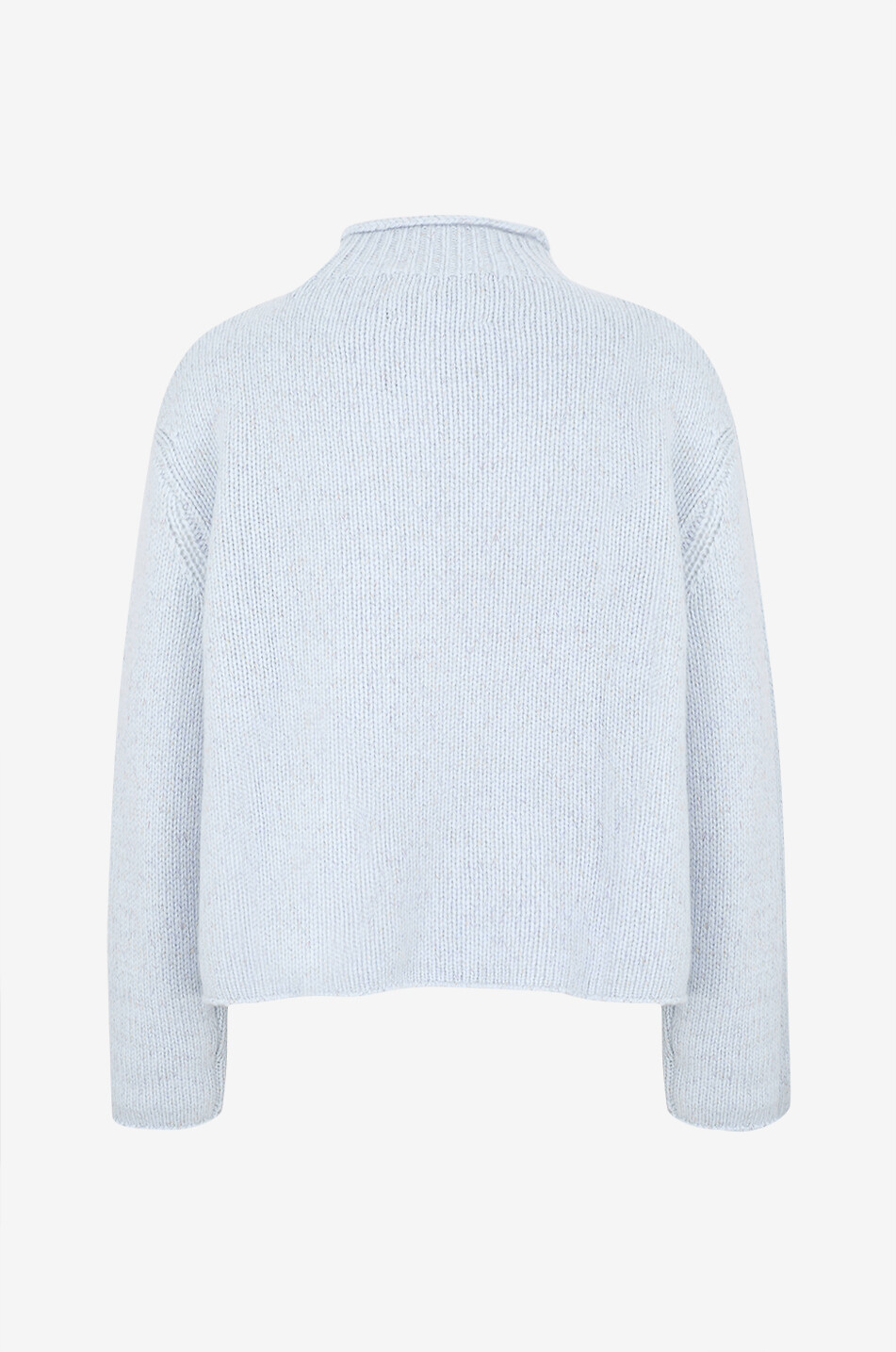 LISA YANG Nelsy mootled loose cashmere funnelneck jumper Women LIGHT BLUE 2