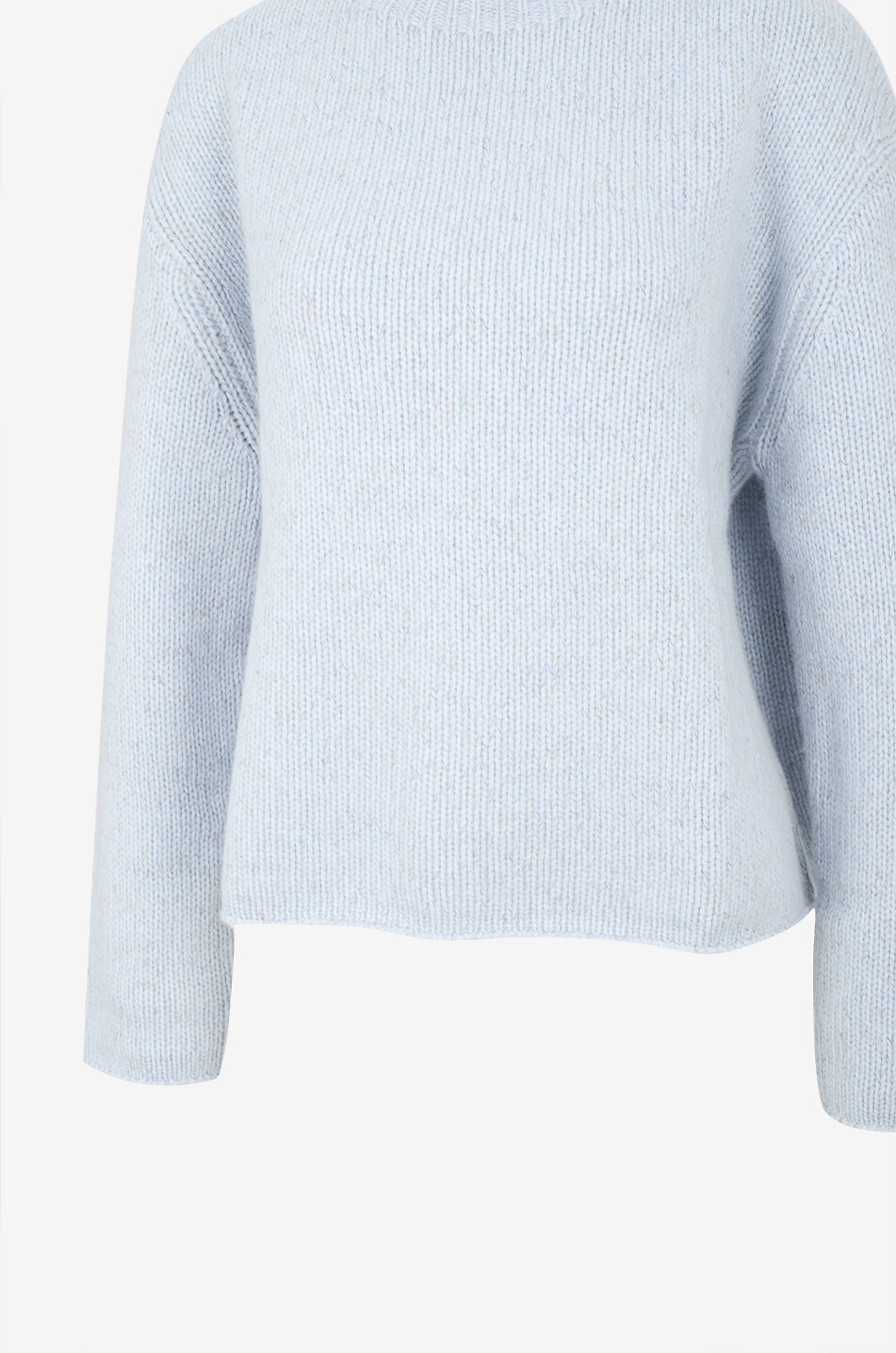 LISA YANG Nelsy mootled loose cashmere funnelneck jumper Women LIGHT BLUE 3