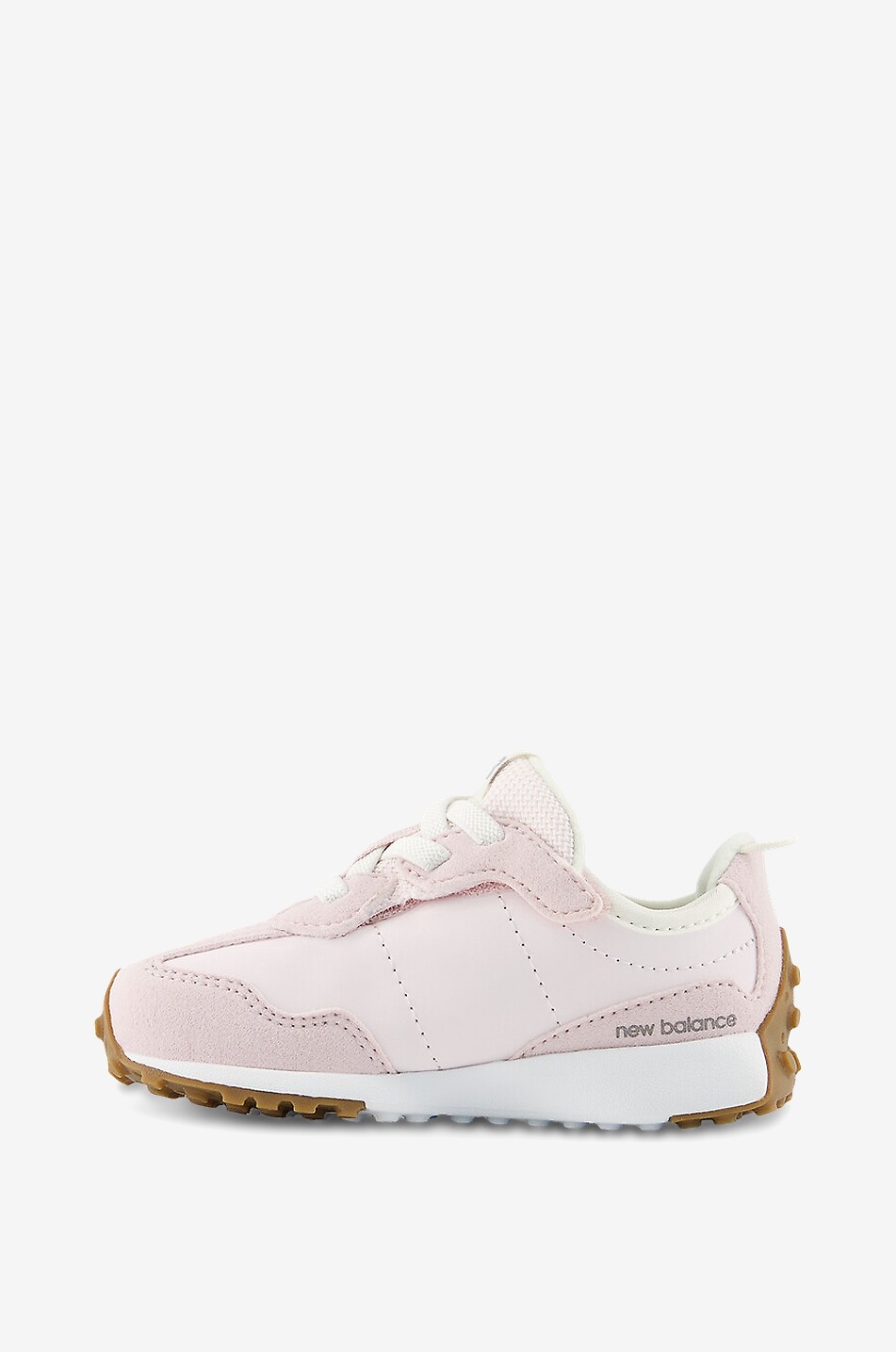 NEW BALANCE 327 NEW-B girl's logo Velcro strap low-top sneakers Girl LIGHT PINK 3