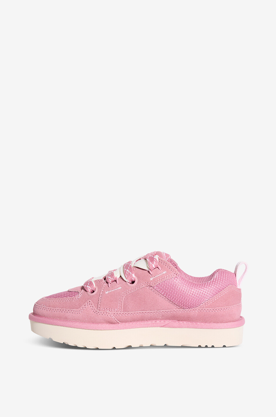 UGG Lo Lowmel leather lace-up low-top sneakers Women PINK 3