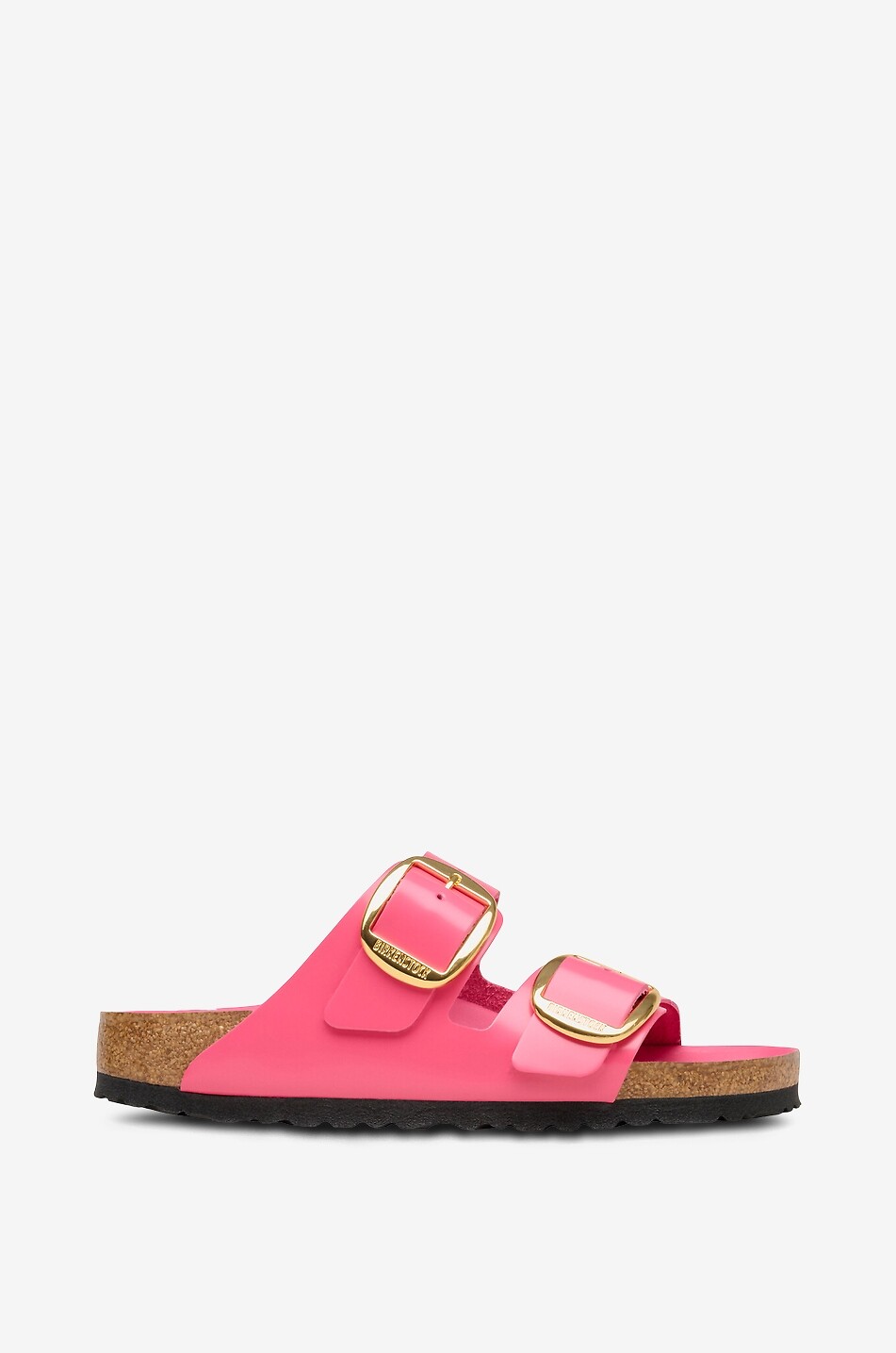 BIRKENSTOCK Arizona Big Buckle flat patent leather sandals Women DARK PINK 2