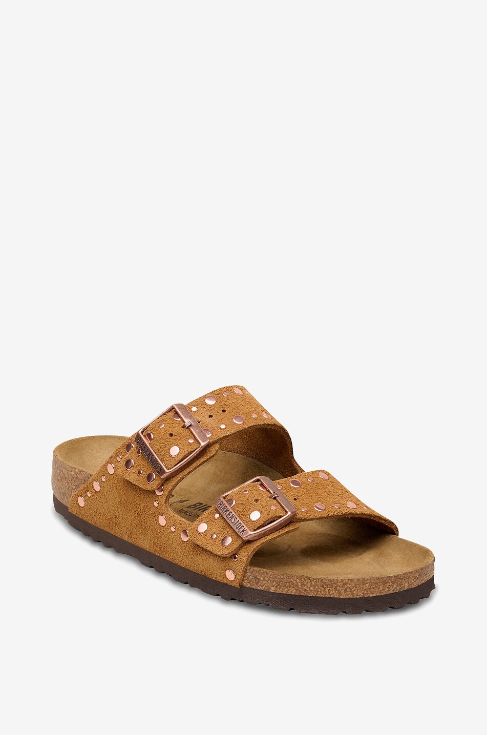 Arizona Rivet studded suede flat sandals