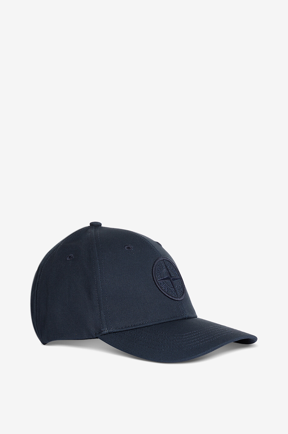 STONE ISLAND Casquette en coton avec logo brodé Homme BLEU FONCE 2