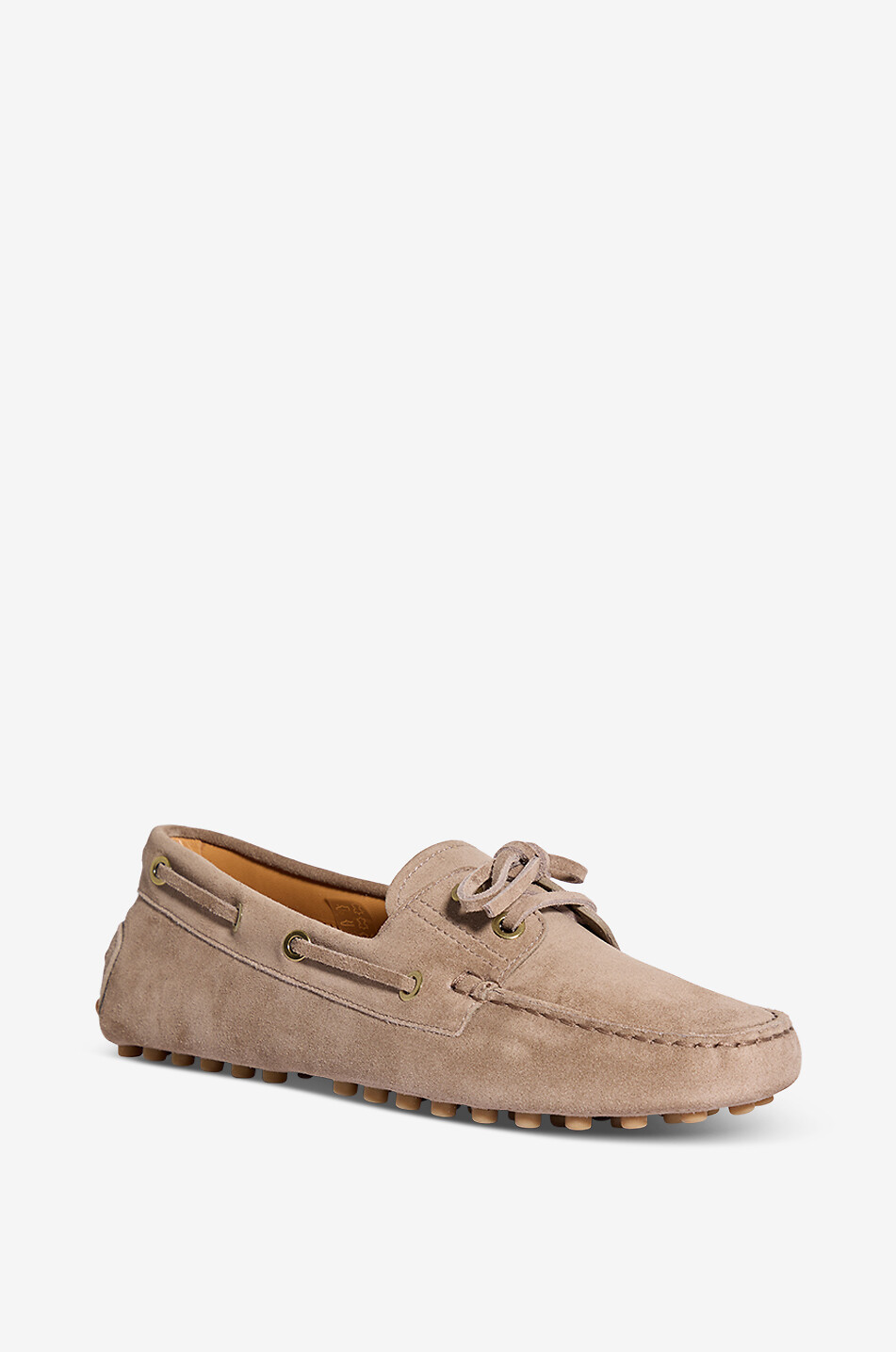 Mocassins bateau en daim à oeillets Gommino