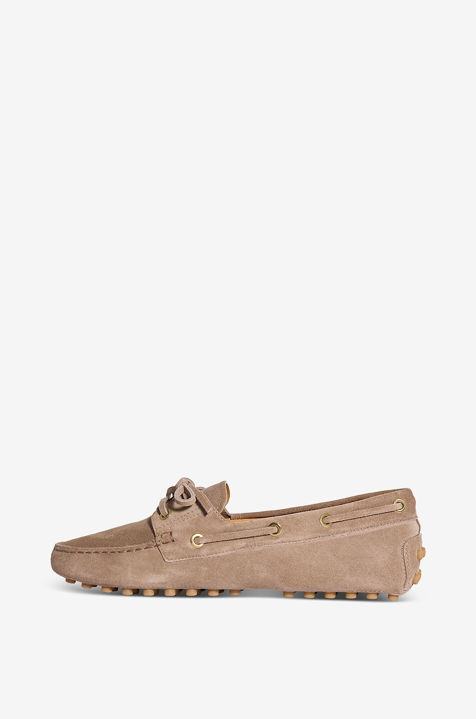TOD'S Mocassins bateau en daim à oeillets Gommino Femme MARRON 3